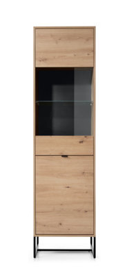 Abakus Direct Amber Collection Tall Cabinet In Oak - image 1
