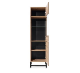 Abakus Direct Amber Collection Tall Cabinet In Oak - thumbnail 2