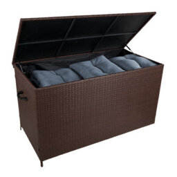 Jardí Brown Rattan Corner Furniture Set & Large Garden Storage Box - thumbnail 7