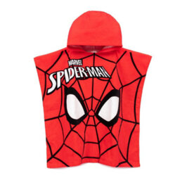 Marvel Spider-Man Childrens/kids Hooded Towel Red/black/white (One Size)