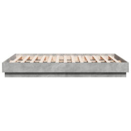 Berkfield Bed Frame Without Mattress Concrete Grey 120X190 Cm Small Double - thumbnail 5