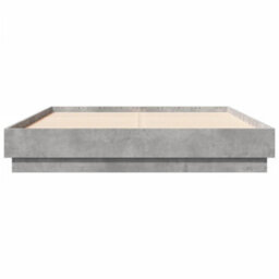 Berkfield Bed Frame Without Mattress Concrete Grey 120X190 Cm Small Double - thumbnail 4