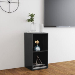 Berkfield Tv Cabinet High Gloss Grey 72X35X36.5 Cm Engineered Wood - thumbnail 4