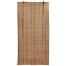 Walplus Brown Bamboo Roller Blind 100X220 Cm - Natural Light Filtering Window Covering - thumbnail 3