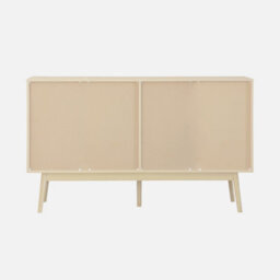Sweeek - 2-Door Scandi-Style Buffet With Wood Effect Natural 150X39.5X90 Cm - Linear - thumbnail 6