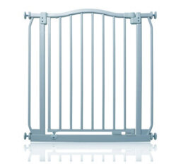 Safetots Curved Top Safety Gate, 71Cm - 80Cm, Matt Grey, Pressure Fit Stair Gate - thumbnail 1