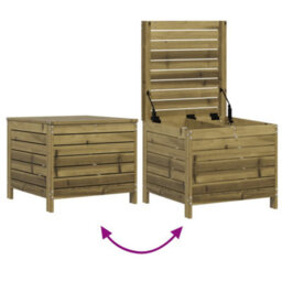 Berkfield Garden Footstool 62X63.5X53.5 Cm Impregnated Wood Pine - thumbnail 7