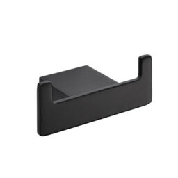 FNX Bathrooms Premium Matt Black Robe Hook - Modern Wall Mounted Design - thumbnail 1