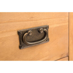Cabinet Bits Lugo 2 Drawer Petite Bedside Table Brass Drop Handle - thumbnail 7