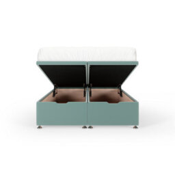 Bedmaster Duckegg Plush Velvet Ottoman Divan Base And Button Headboard Super King - thumbnail 2