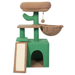 Skylos Multi-Level Cat Tree Tower With Condo Hammock Plush Activity Centre - thumbnail 3