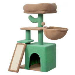 Skylos Multi-Level Cat Tree Tower With Condo Hammock Plush Activity Centre - thumbnail 2