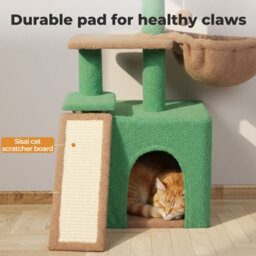 Skylos Multi-Level Cat Tree Tower With Condo Hammock Plush Activity Centre - thumbnail 8