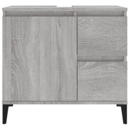 Berkfield Bathroom Cabinet Grey Sonoma 65X33X60 Cm Engineered Wood - thumbnail 7