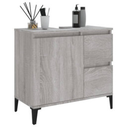 Berkfield Bathroom Cabinet Grey Sonoma 65X33X60 Cm Engineered Wood - thumbnail 5