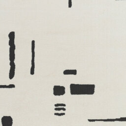 Livabliss Freud-Modern Ivory Black High Pile Living Dining Bedroom Rug 160 X 213 Cm Easy Care, Non Shedding - thumbnail 7