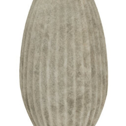 Wyld Haus Vale Of Lilies Large Aged Grey Olpe Ceramic Vase - thumbnail 4