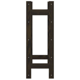 Vidaxl Wine Rack For 20 Bottles Black Solid Wood Pine - thumbnail 4