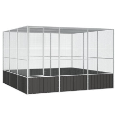Walplus Bird Cage Anthracite 302.5X324.5X211.5 Cm Galvanised Steel - image 1