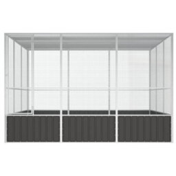 Walplus Bird Cage Anthracite 302.5X324.5X211.5 Cm Galvanised Steel - thumbnail 3