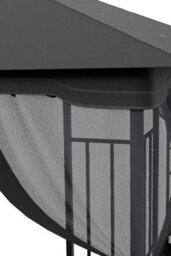 Breeins 280Cm H Rectangle Garden Gazebo Shade Uv Resistant Pergola, Dark Grey - thumbnail 5