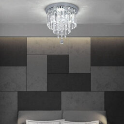Led Crystal Ceiling Lights Chandelier Lamp Cool White 28X25Cm - thumbnail 4