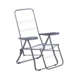 Alfresia Relaxer Chair With Grey With Luxury Thick Foam Filling, Charcoal Frame - thumbnail 6