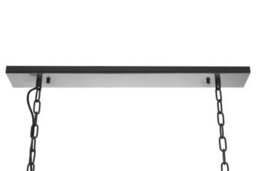 Orsina Black Finish Wide Pendant Light With Hints Of Gold - thumbnail 5