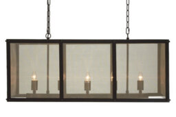 Orsina Black Finish Wide Pendant Light With Hints Of Gold - thumbnail 1