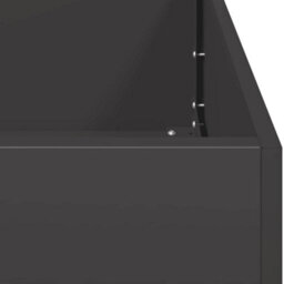 Berkfield Planter Black 360X40X40 Cm Cold-Rolled Steel - thumbnail 7