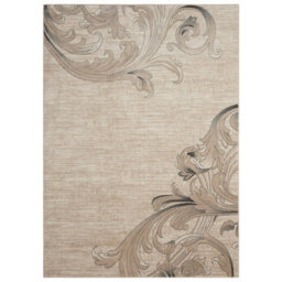 Floral Mocha Luxurious Modern Easy To Clean Living Room Bedroom & Dining Room Rug-239Cm X 320Cm - thumbnail 5