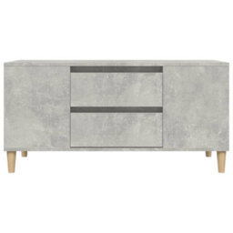 Walplus Tv Cabinet Concrete Grey 102X44.5X50 Cm Engineered Wood - thumbnail 7