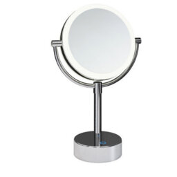 Cosmic Magnifying Mirror, X1/x5, Swivel, Adjustable Led Light, Chrome, Usb Charging Port, Architect Collection (3W 5V/1A)