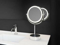 Cosmic Magnifying Mirror, X1/x5, Swivel, Adjustable Led Light, Chrome, Usb Charging Port, Architect Collection (3W 5V/1A) - thumbnail 2