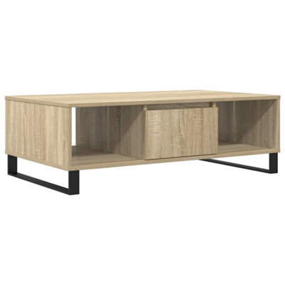 Berkfield Sturdy Coffee Table Sonoma Oak 104X60X35 Cm Engineered Wood - image 1