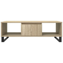 Berkfield Sturdy Coffee Table Sonoma Oak 104X60X35 Cm Engineered Wood - thumbnail 5