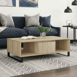 Berkfield Sturdy Coffee Table Sonoma Oak 104X60X35 Cm Engineered Wood - thumbnail 2