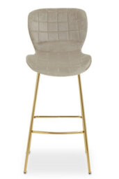 Orsina Warton Mink Velvet Bar Chair