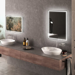 Homcom Bathroom Illuminated Mirror With 3 Colour Led Lights Defogging Film - thumbnail 9