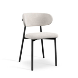 More4Homes Juno White Marble Ceramic Dining Table & 6 Myla Linen Beige Chairs - thumbnail 6