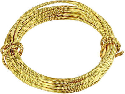 6M Brass Picture Hanging Wire Heavy Duty Picture Frame Hanging Wire For Medium & Large Photo Frames, Mirrors, Artwork & Clocks - image 1