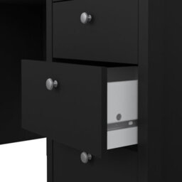 Furniture To Go Madrid Desk 3 Drawers Matt Black - thumbnail 9