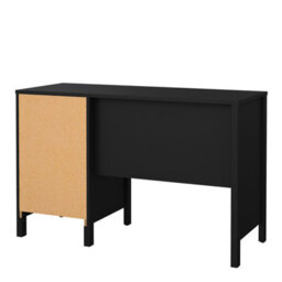Furniture To Go Madrid Desk 3 Drawers Matt Black - thumbnail 4