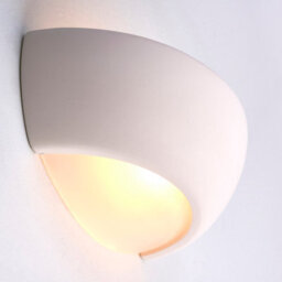 Anson Lighting Apache Wall Light Finished In Unglazed Ceramic - thumbnail 3