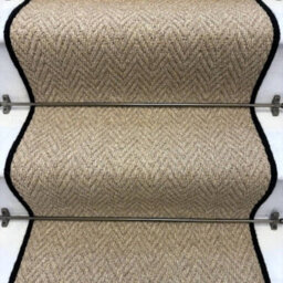 RainbowHome Andes Beige Stair Runner With 100% Pure Wool Edge 60 700 - thumbnail 2