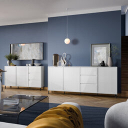 Furniture To Go Avenale Sideboard 3 Door 3 Drawer In Alpine White High Gloss - thumbnail 6
