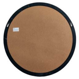 Wyld Haus Large Black Industrial Round Wooden Windowpane Mirror 1000mm - thumbnail 5