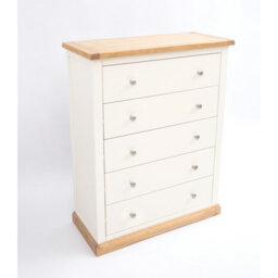 Cabinet Bits Trevi 5 Drawer Chest Of Drawers Chrome Knob - thumbnail 3