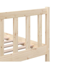 Berkfield Bed Frame Solid Wood 160X200 Cm - thumbnail 8