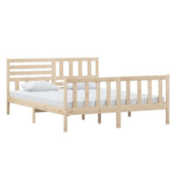 Berkfield Bed Frame Solid Wood 160X200 Cm - thumbnail 3